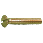 M3 X 10 BRASS SLOT COUNTERSUNK SCREWS