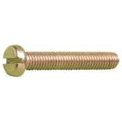 0BA X 1 BRASS SLOTTED CHEESE SCREWS