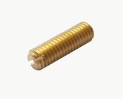 M10 X 12 BRASS SLOT GRUB SCREW DIN551