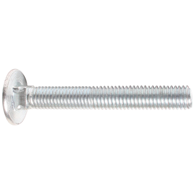 M10 X 180 Steel Cup Square Bolt C/W Nut DIN603/555 Zinc Clear