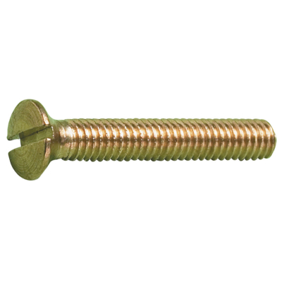 M3.5 X 10 BRASS SLOT COUNTERSUNK SCREWS