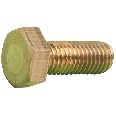 0BA X 3Inch Brass Hex Set Plain